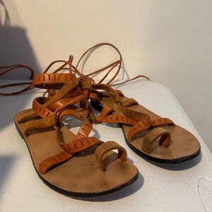 IRO Brown Strappy Sandals